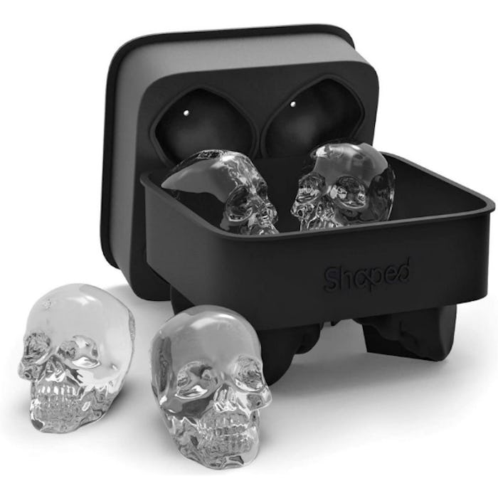 Shaped 3-D Skull Ice Mold Tray