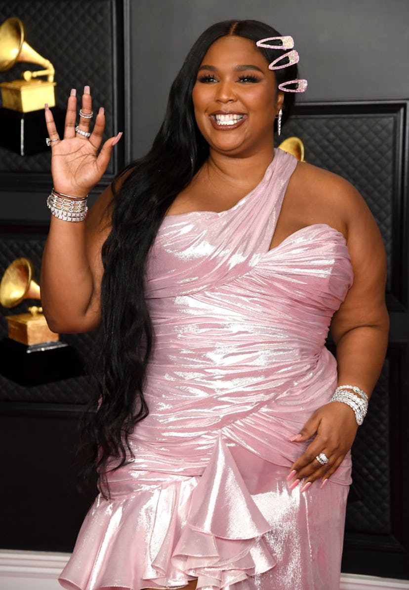 Lizzo's oversized hair clips from the 2021 Grammys were iconic.