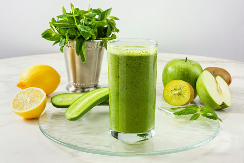 Green juice for hair loss after COVID
