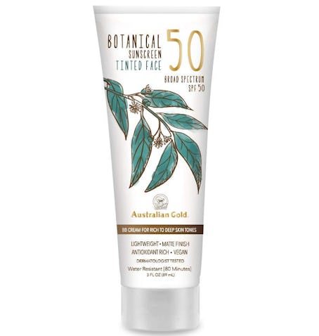 Australian Gold Botanical Sunscreen Tinted Face BB Cream SPF 50