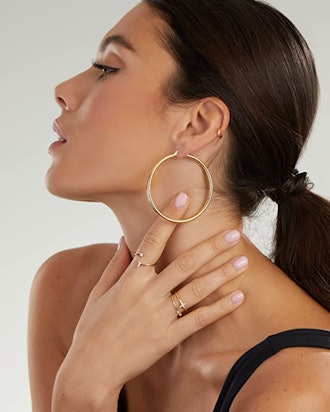 MILLA Classic 14k Gold Hoop Earrings for Women
