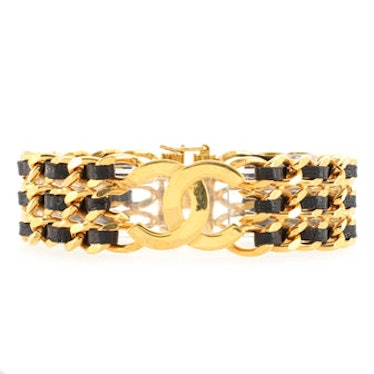 Fashion girls will love Chanel’s leather and metal bracelet from Rachel Zoe's Rebag edit.