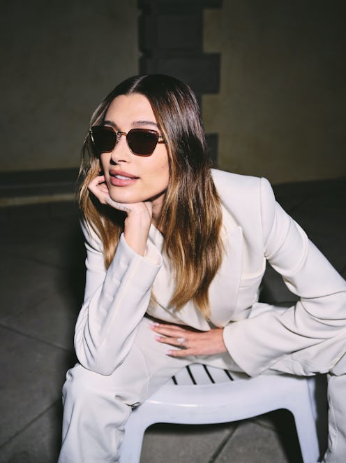 Hailey Bieber Vogue Eyewear Debut Collection