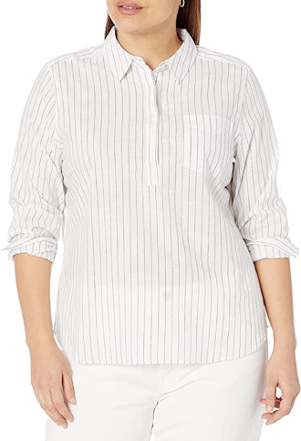Goodthreads Washed Cotton Popover Shirt