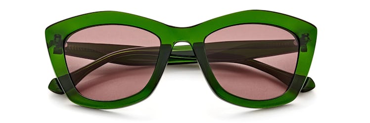 2022 sunglasses trends jewel tone green acetate gemma styles frames 