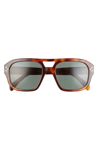 2022 sunglasses trends oversized Celine brown aviators