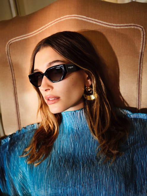 hailey bieber vogue eyewear sunglesses collection spring 2022