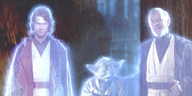 Collage of Jedi, Darth Vader, and Obi-Wan Kenobi