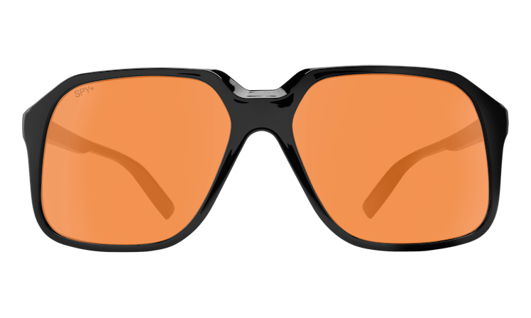 2022 sunglasses trends oversized aviators black frames orange lenses 