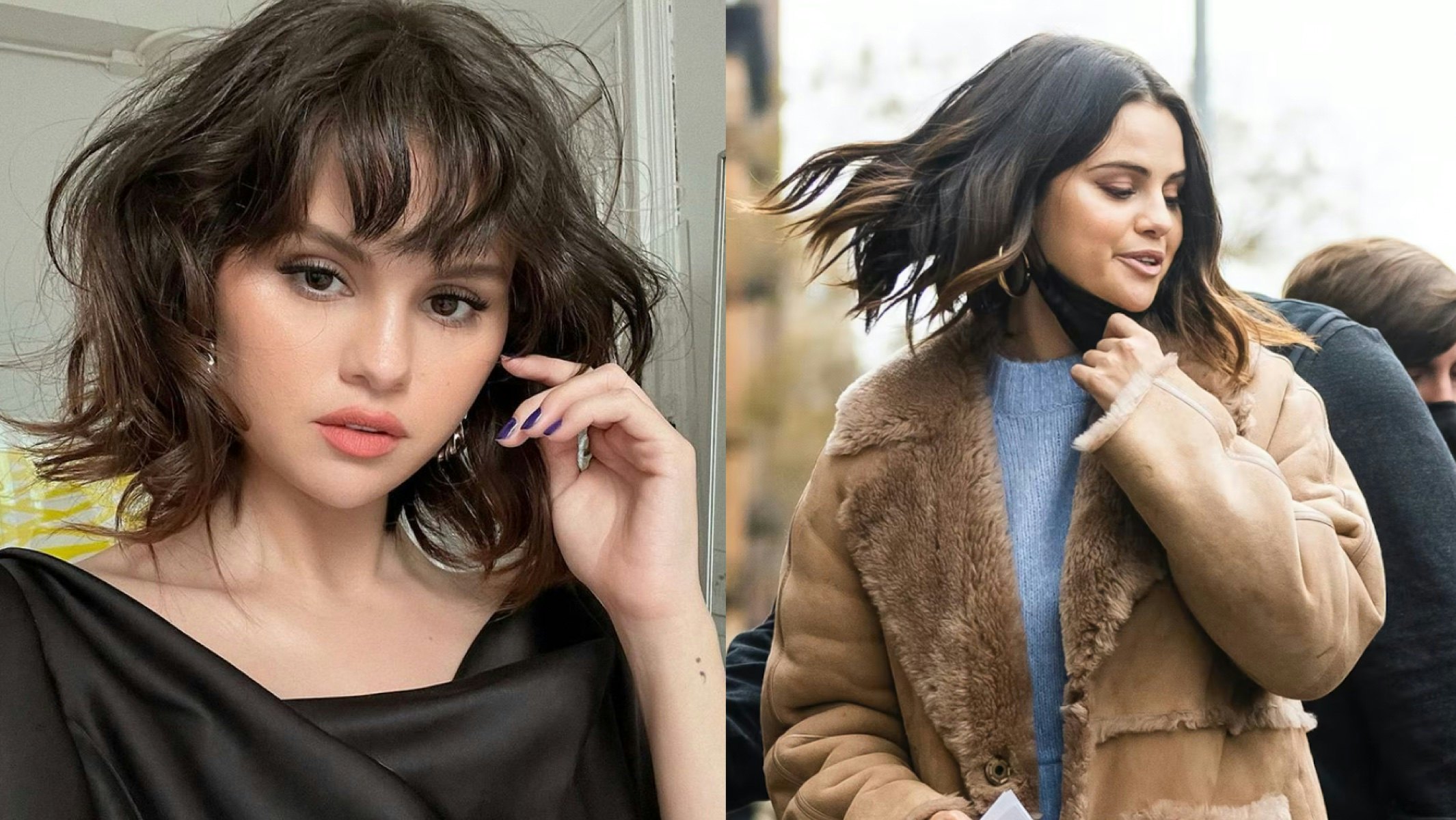 Selena Gomez wearing her hair straight with volume and added height