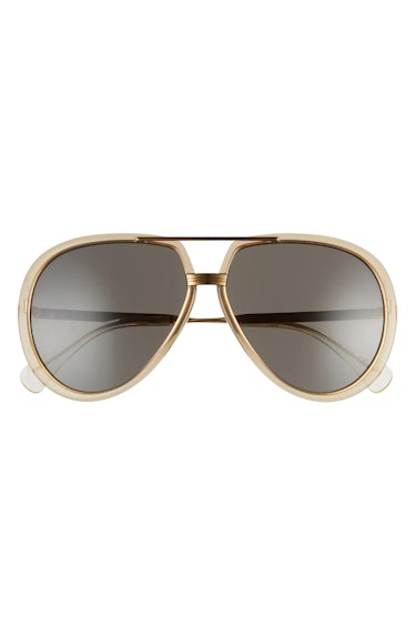 2022 sunglasses trends oversized gucci gold and metal aviators