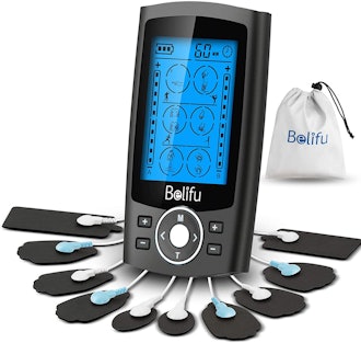 Belifu Dual Channel TENS EMS Unit 24 Modes Muscle Stimulator for Pain Relief Therapy