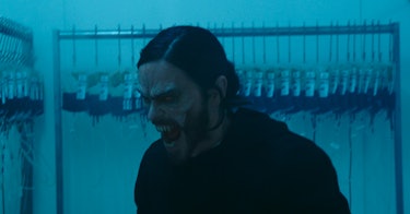 Jared Leto yelling in Morbius