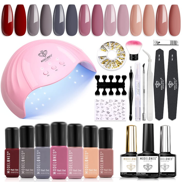 Modelones Gel Nail Polish Kit with UV Light