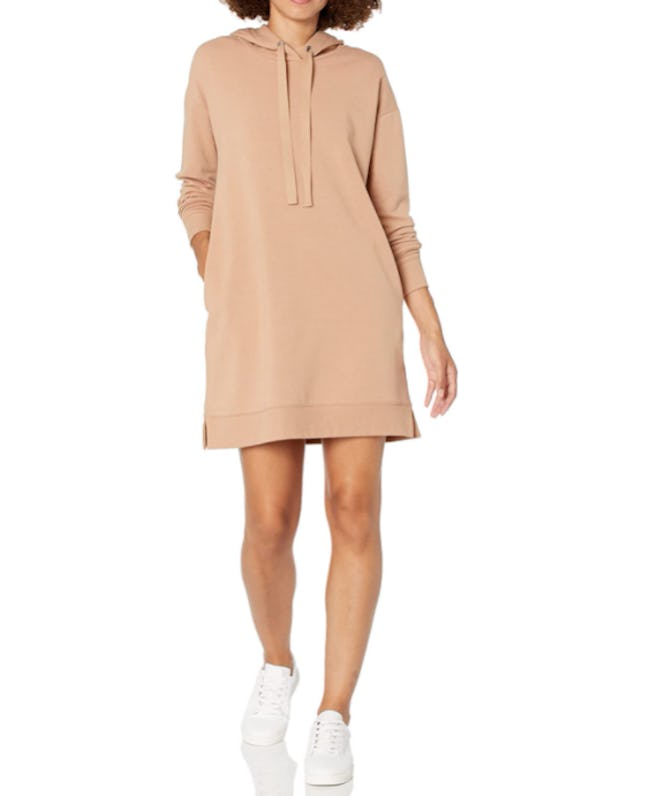 The Drop Long Sleeve Hooded Mini Sweatshirt Dress