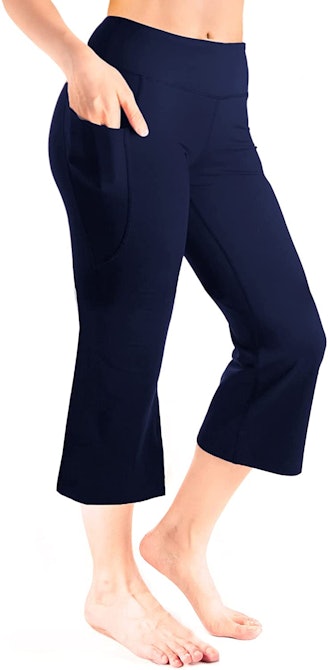 Yogipace Cropped Kick Flare Yoga Pants