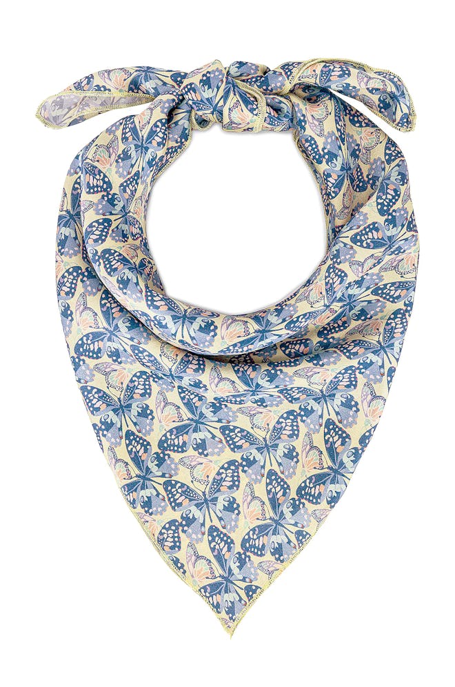 printed silk scarf