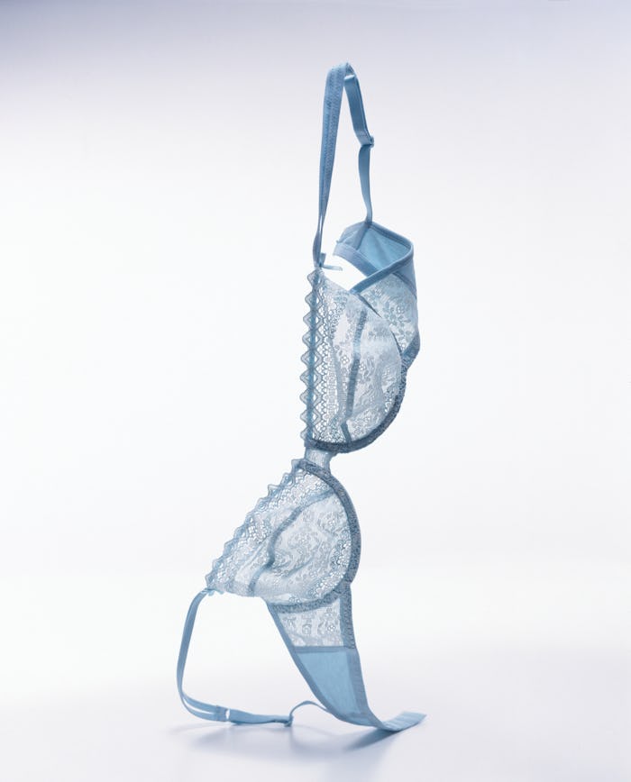how to wash bras and other delicates like this blue lacy bra and make them last longer