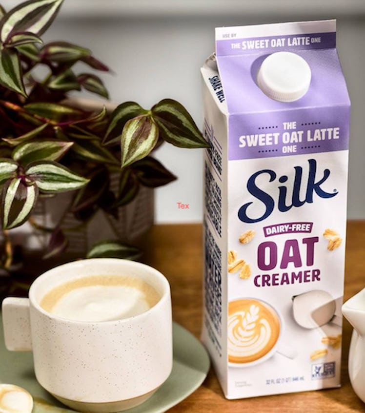 Silk's Sweet Oat Latter Creamer will make your coffee a latte.