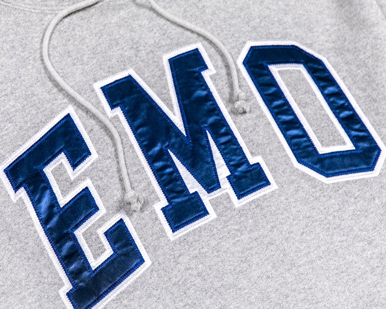 Emotionally Unavailable Emo Letter Hoodie