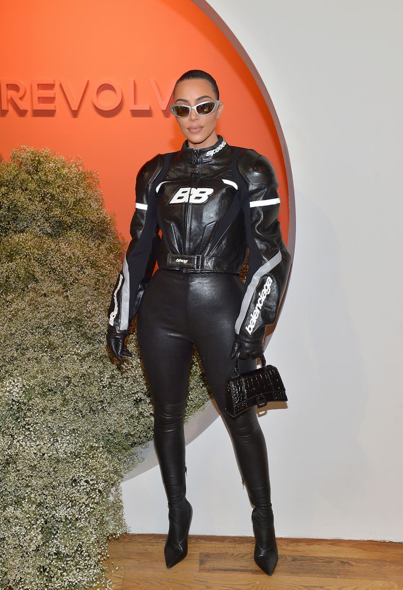 Kim Kardashian wearing head-to-toe Balenciaga