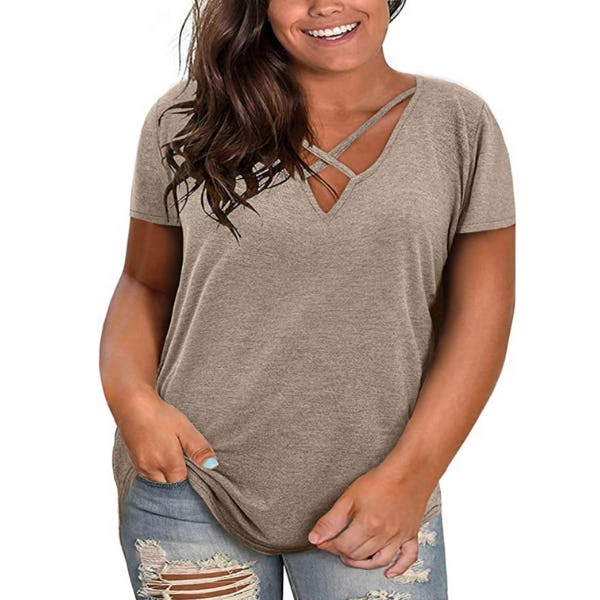 Haloumoning Criss Cross T-Shirts