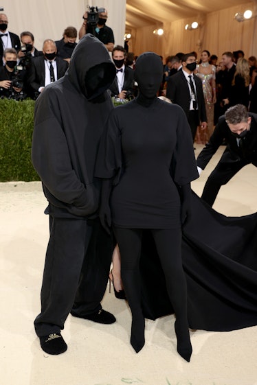 Kim Kardashian and Demna wearing Balenciaga at the 2021 Met Gala