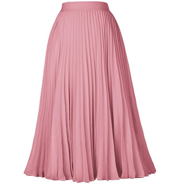 Kate Kasin Pleated Swing Skirt