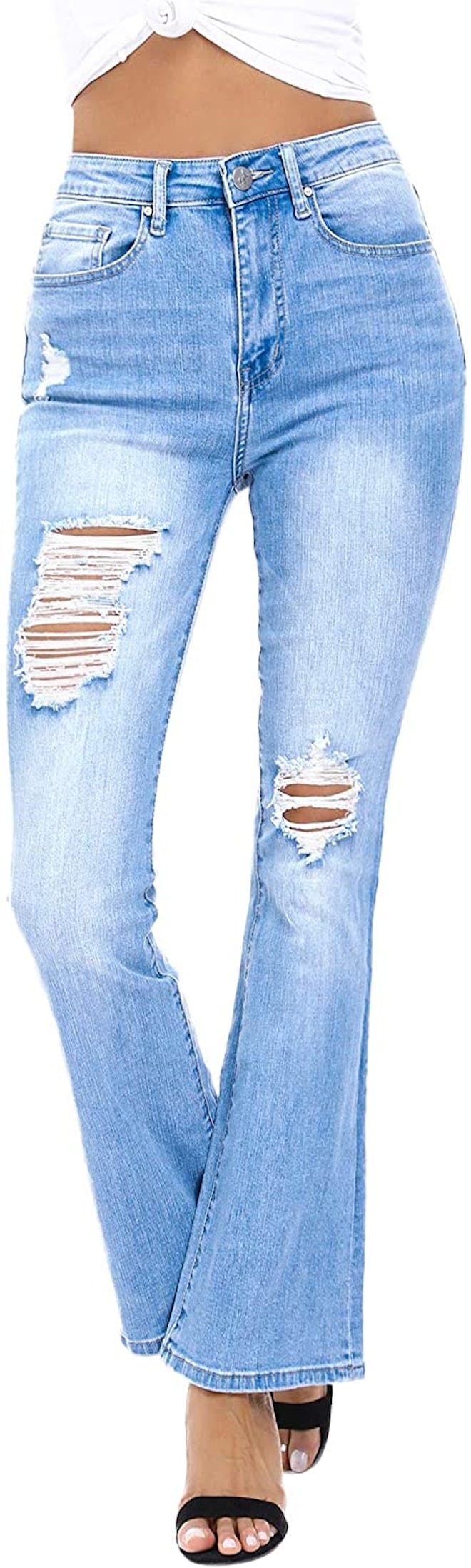 Resfeber Ripped Flare Jeans