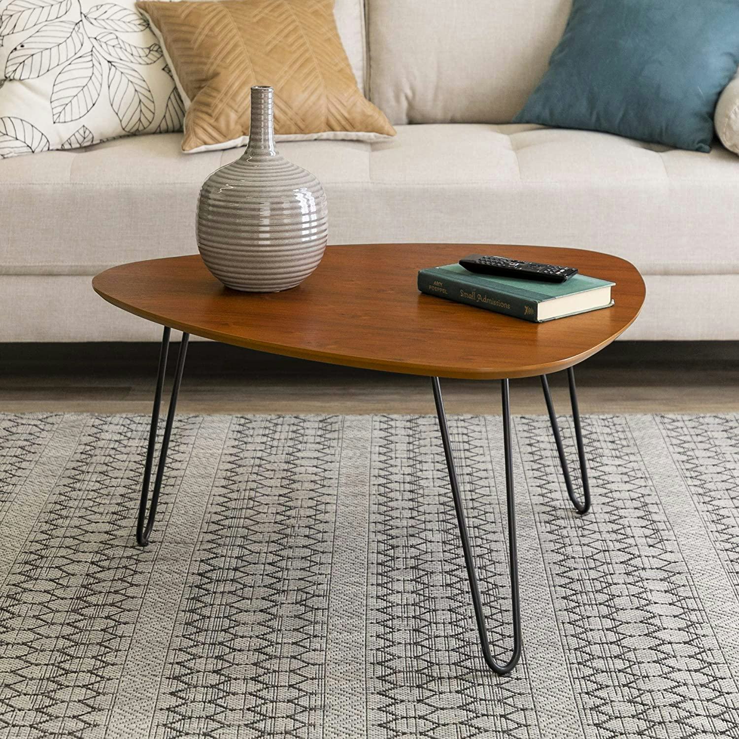 Walker Edison Mid Century Modern Hairpin Coffee Table