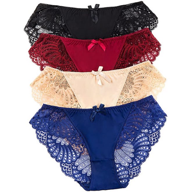 cauniss Lace Underwear (4-Pack)