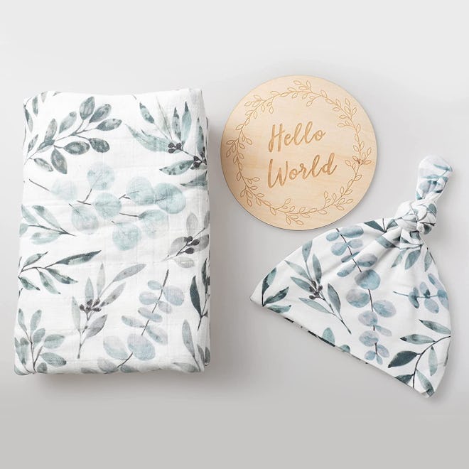 Miaoberry 100% Organic Cotton Muslin Blanket Set