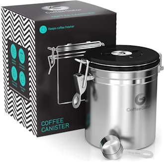 Coffee Gator Stainless Steel Coffee Canister