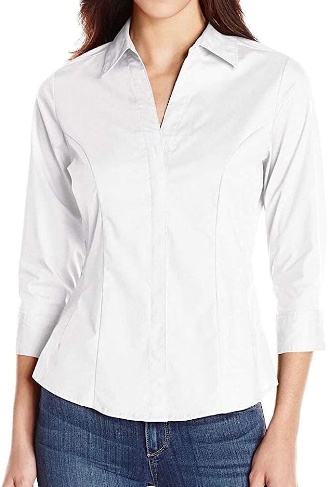 Riders by Lee Indigo Easy Care ¾ Sleeve Woven Shirt