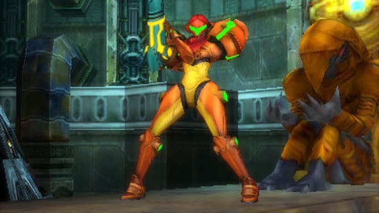 A screenshot from Samus Returns