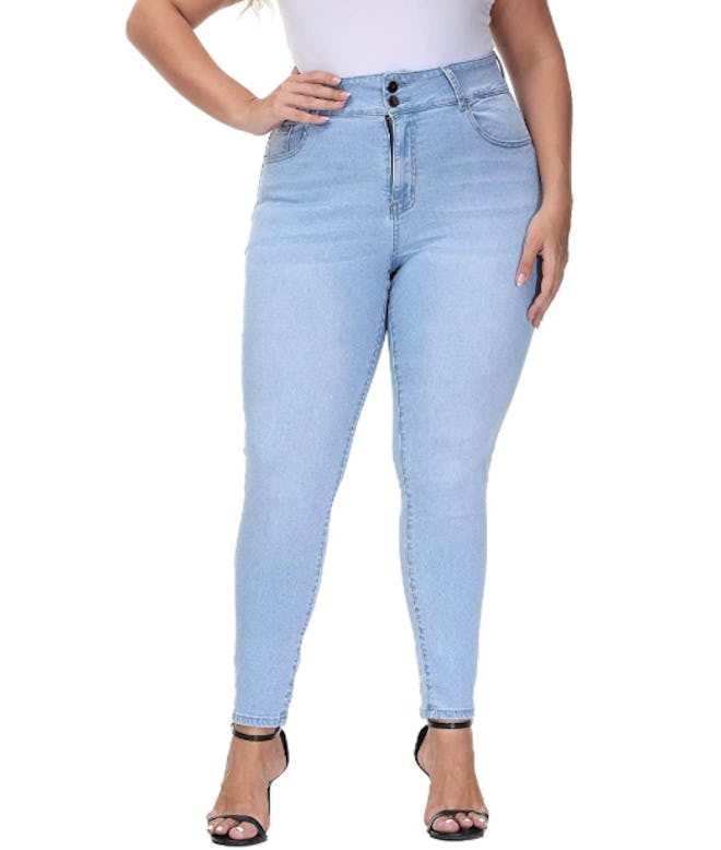 Gboomo Stretchy High Waisted Ankle Jean
