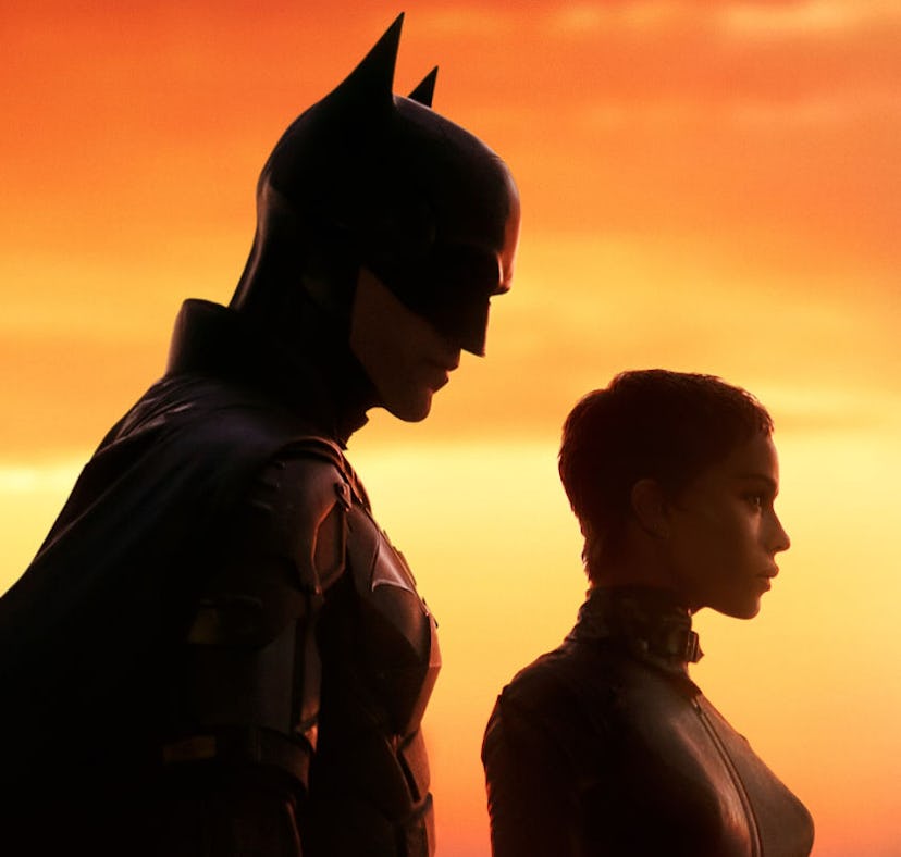 Robert Pattinson and Zoe Kravitz in The Batman