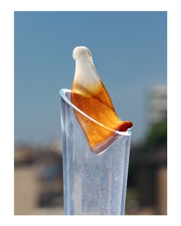 A photo of a Coke-flavored gummy by David Brandon Geeting
