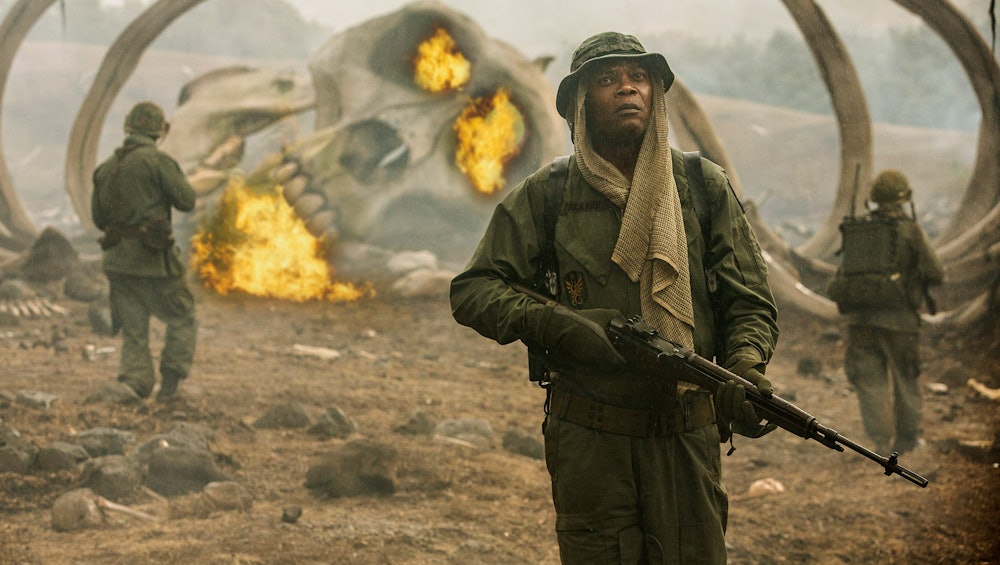 Samuel L. Jackson as Packard in Kong: Skull Island (2017) - Warner Bros.