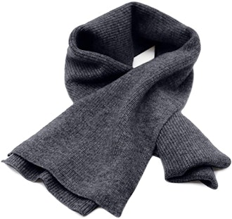 State Cashmere Classic Ribbed 100% Pure Cashmere Solid Scarf