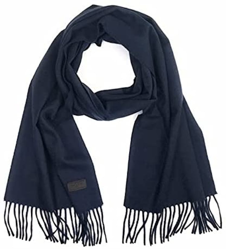 Hickey Freeman Solid 100% Italian Cashmere Scarf