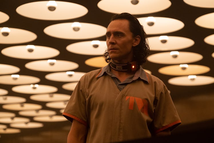 Tom Hiddleston as Marvel’s God of Mischief in Loki Episode 1