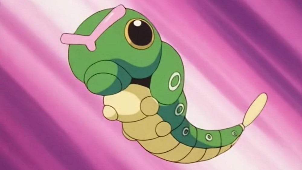 Caterpie in the Pokémon franchise.