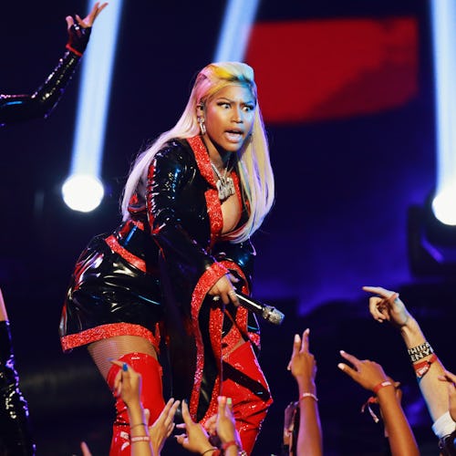 Nicki Minaj, a Wireless Festival 2022 headliner, performing on stage