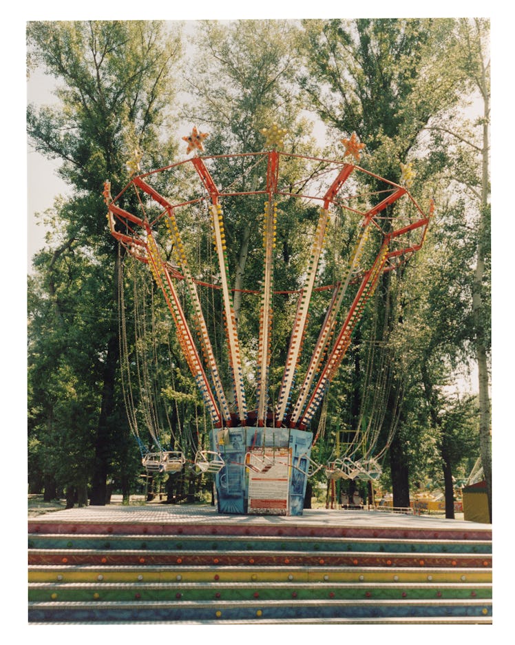 A photo of a carousel by Venetia Scott