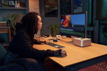 Studio setup with Apple's Mac Studio and Studio Display