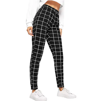 SweatyRocks Casual High Waist Skinny Pants