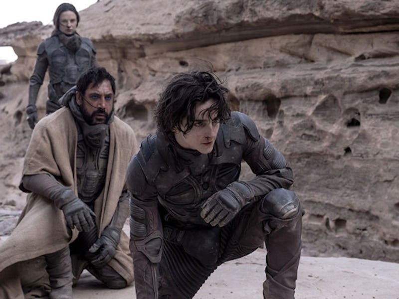 Javier Bardem and Timothee Chalamet in Dune Part 2