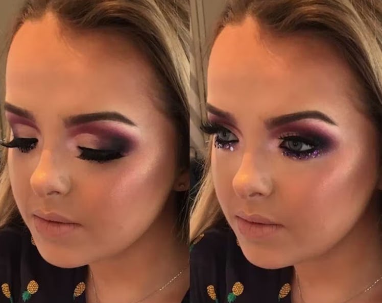 Makeup artist Courtney Gargan in unicorn makeup for an Elite Daily exclusive.