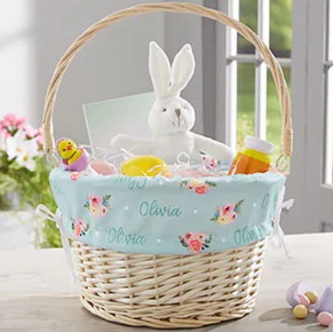 This personalized Easter basket is perfect for toddlers.